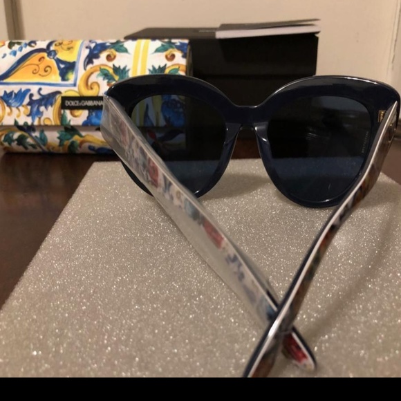 Dolce & Gabanna Majolica Cateye sunglasses UVA UVV - Picture 7 of 8